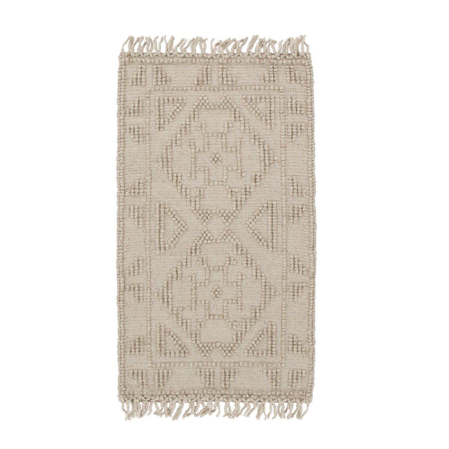 Diego Ornamental Brown Wool Rug - DIEG03