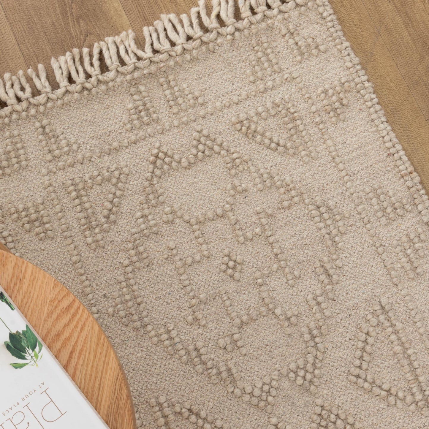 Diego Ornamental Brown Wool Rug - DIEG03