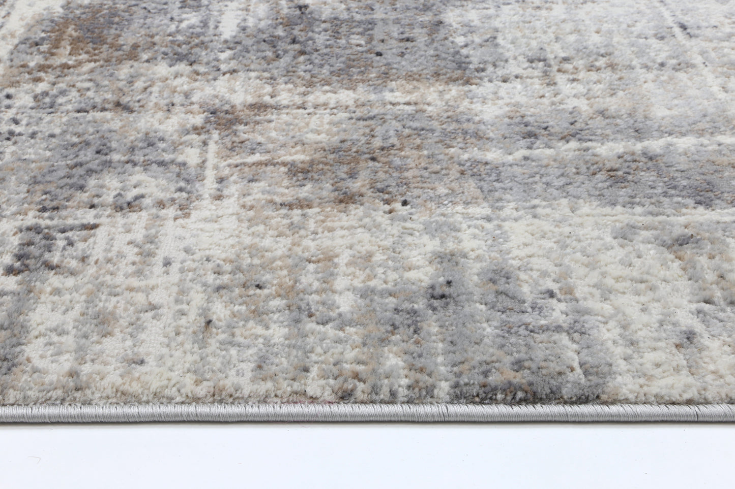 Expressions Beige Grey Modern Rug - EX07