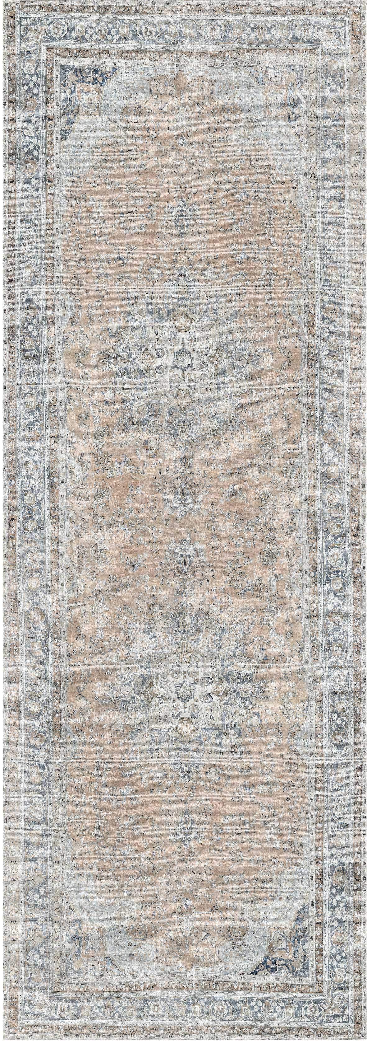 Distressed Vintage Oxus Desert Runner Rug - VITAL 3249-07
