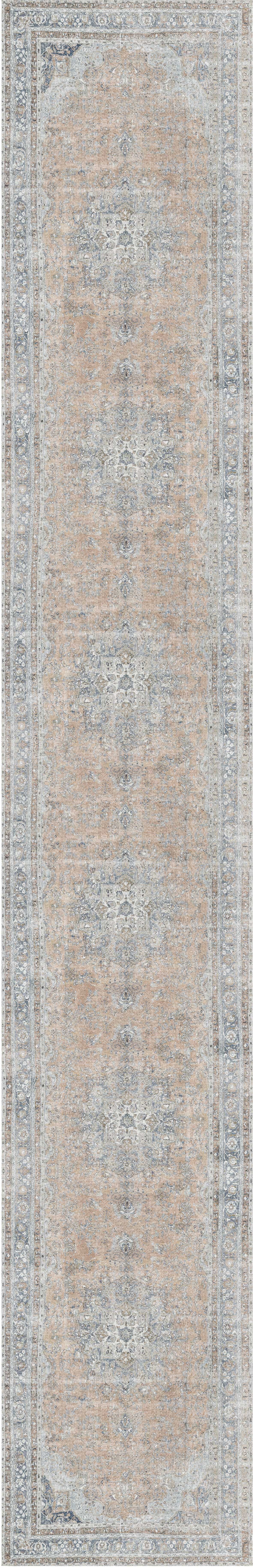 Distressed Vintage Oxus Desert Runner Rug - VITAL 3249-07