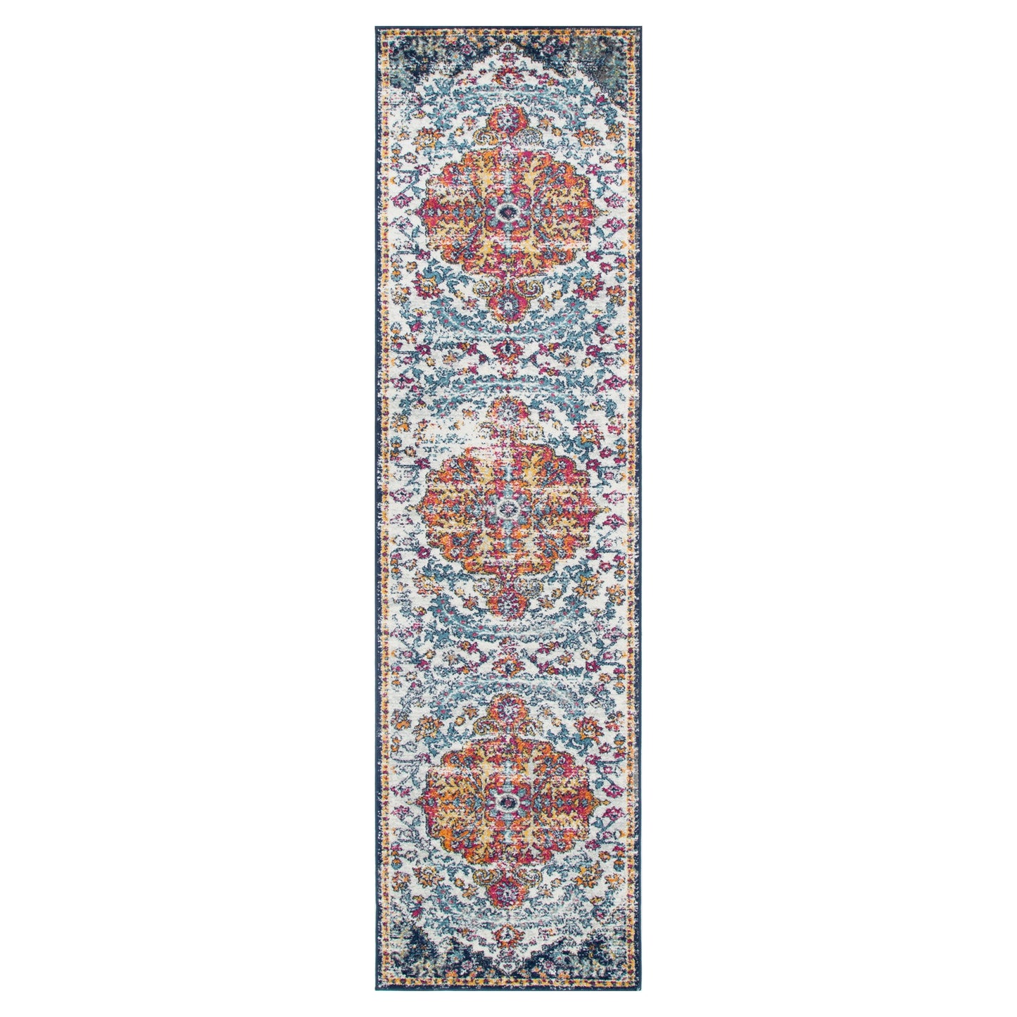 Provence Miliana Grey Blue Transitional Rug - PROV05
