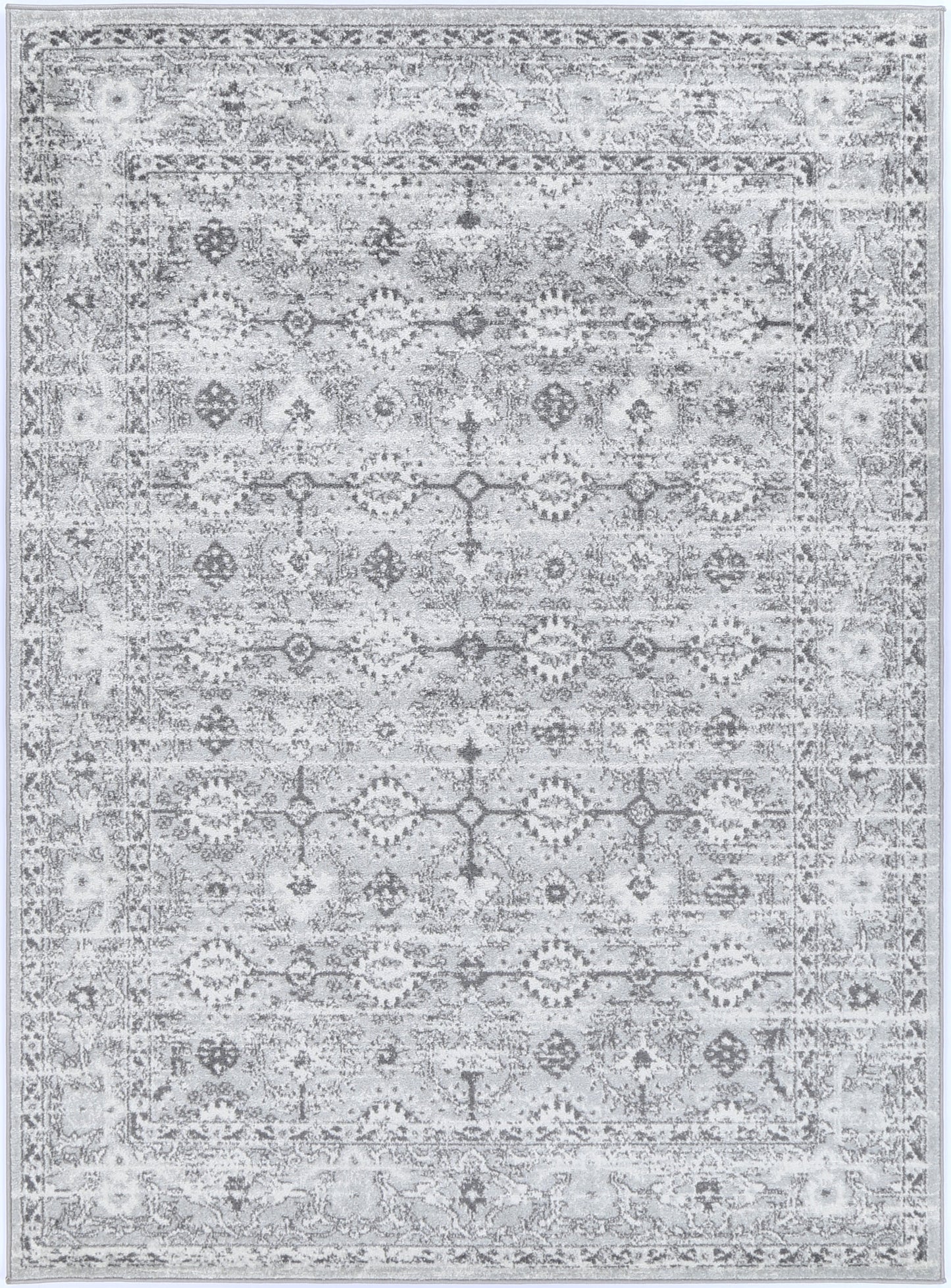 Provence Montpellier Grey Traditional Rug - PROV09