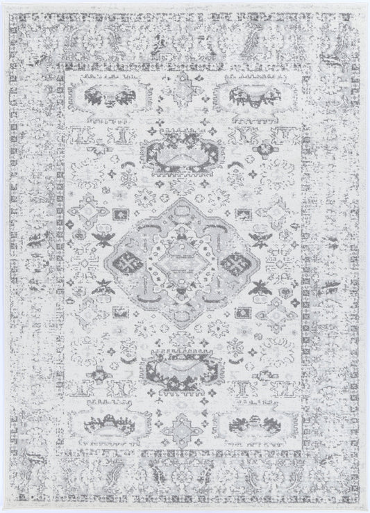 Provence Trellis Cream & Light Grey Rug - PROV10