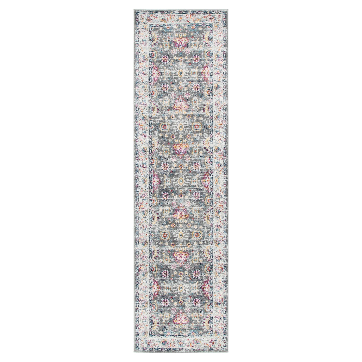 Provence Somerset Grey Multi Traditional Rug - PROV19