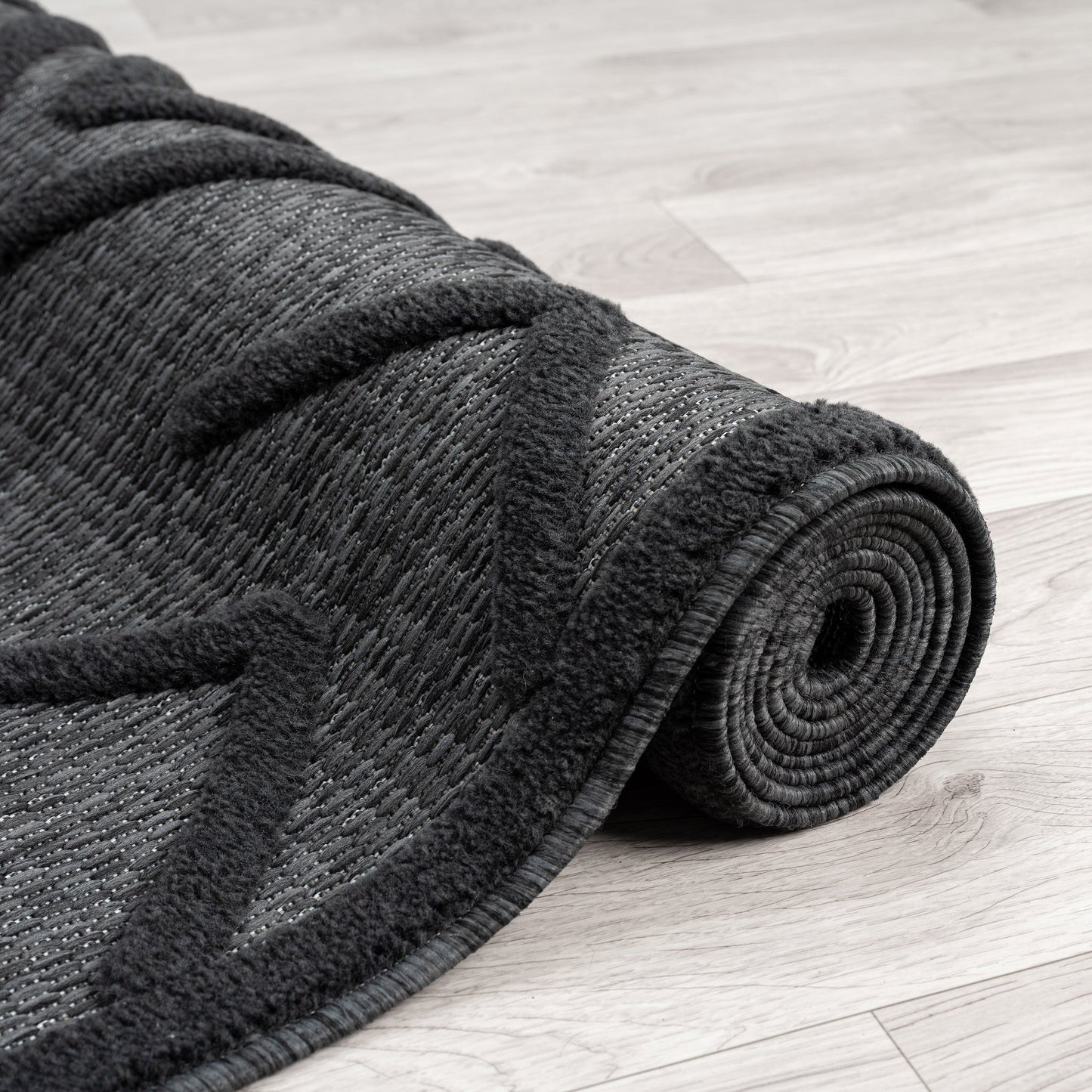 Calm 416 Charcoal Hallway Runner