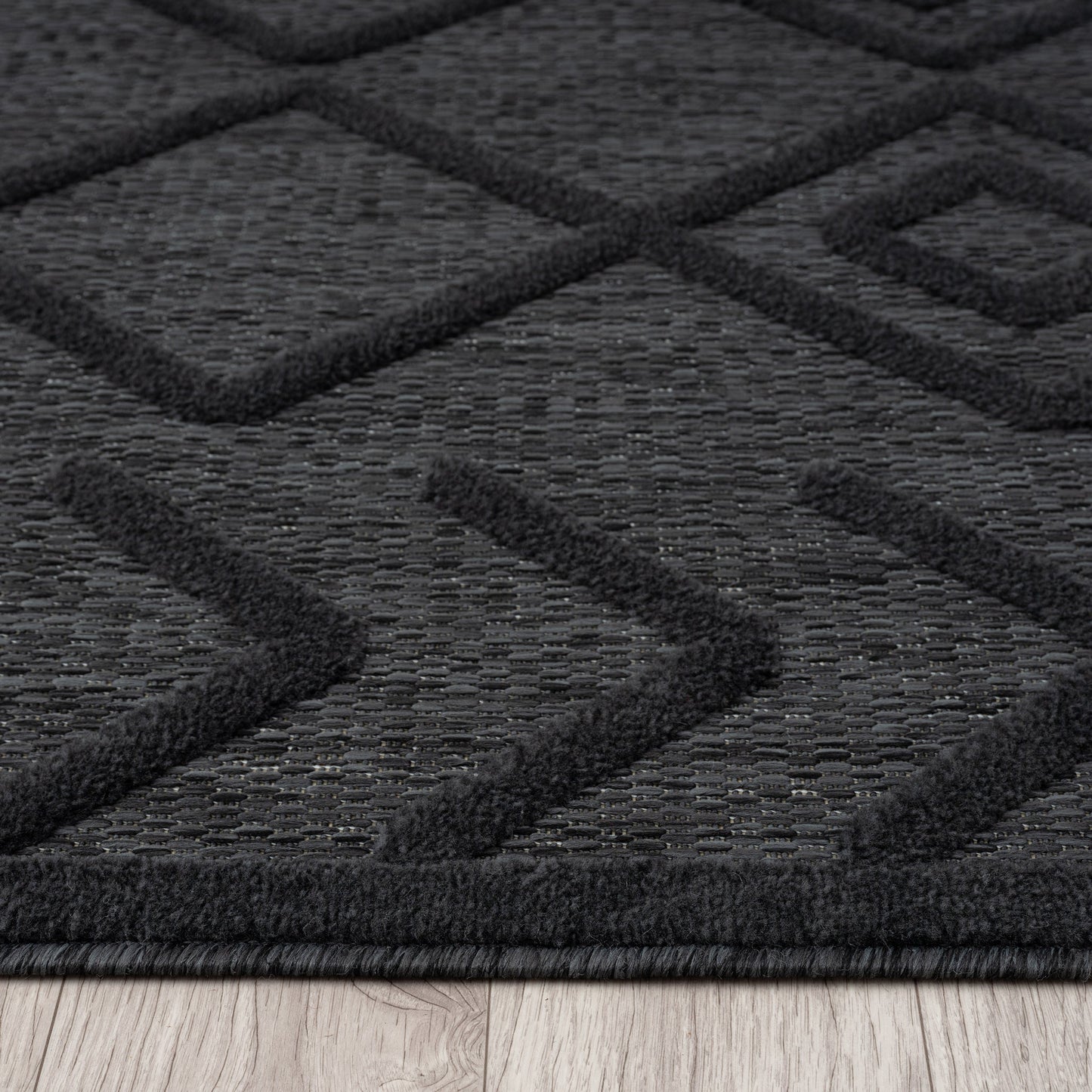 Calm 416 Charcoal Hallway Runner