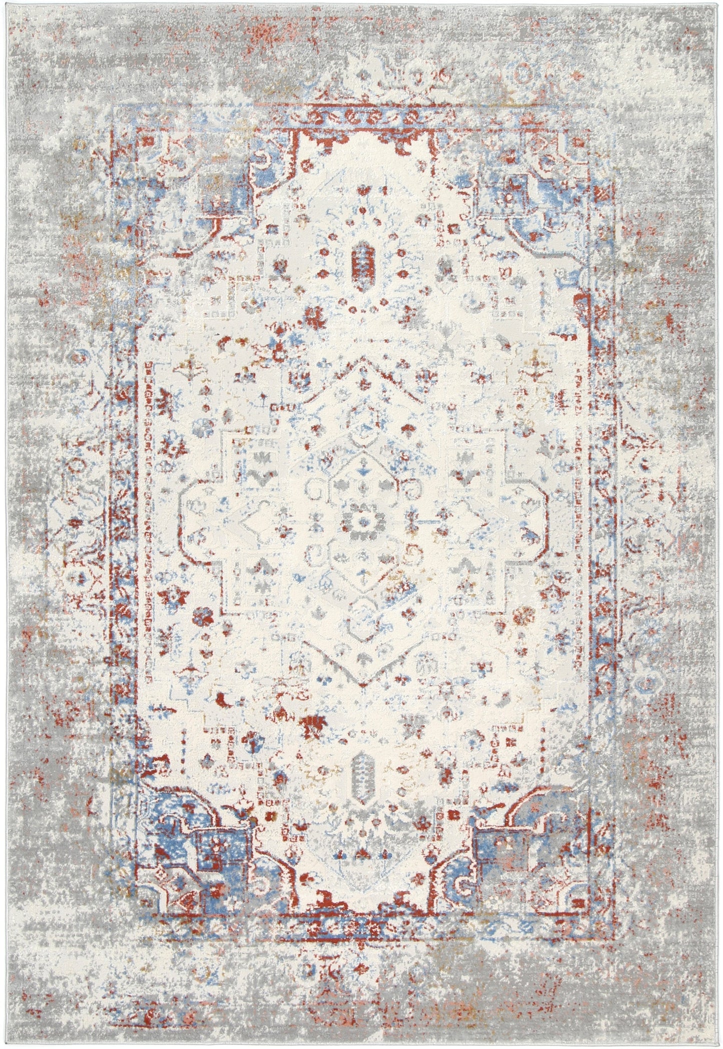Amelia Grey Multi Contemporary Rug