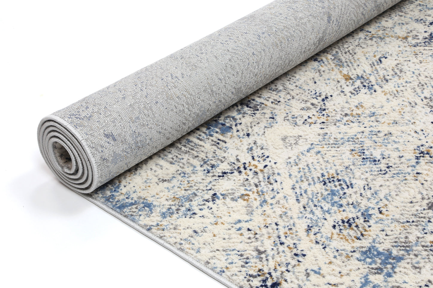 Amelia Navy Blue Ikat Rug