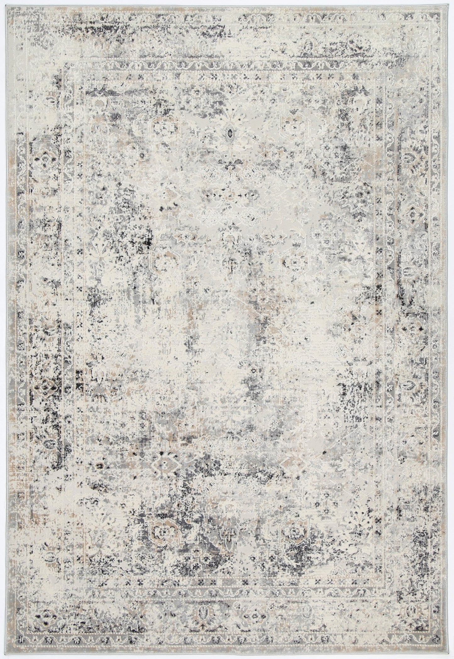 Amelia Beige Grey Contemporary Rug
