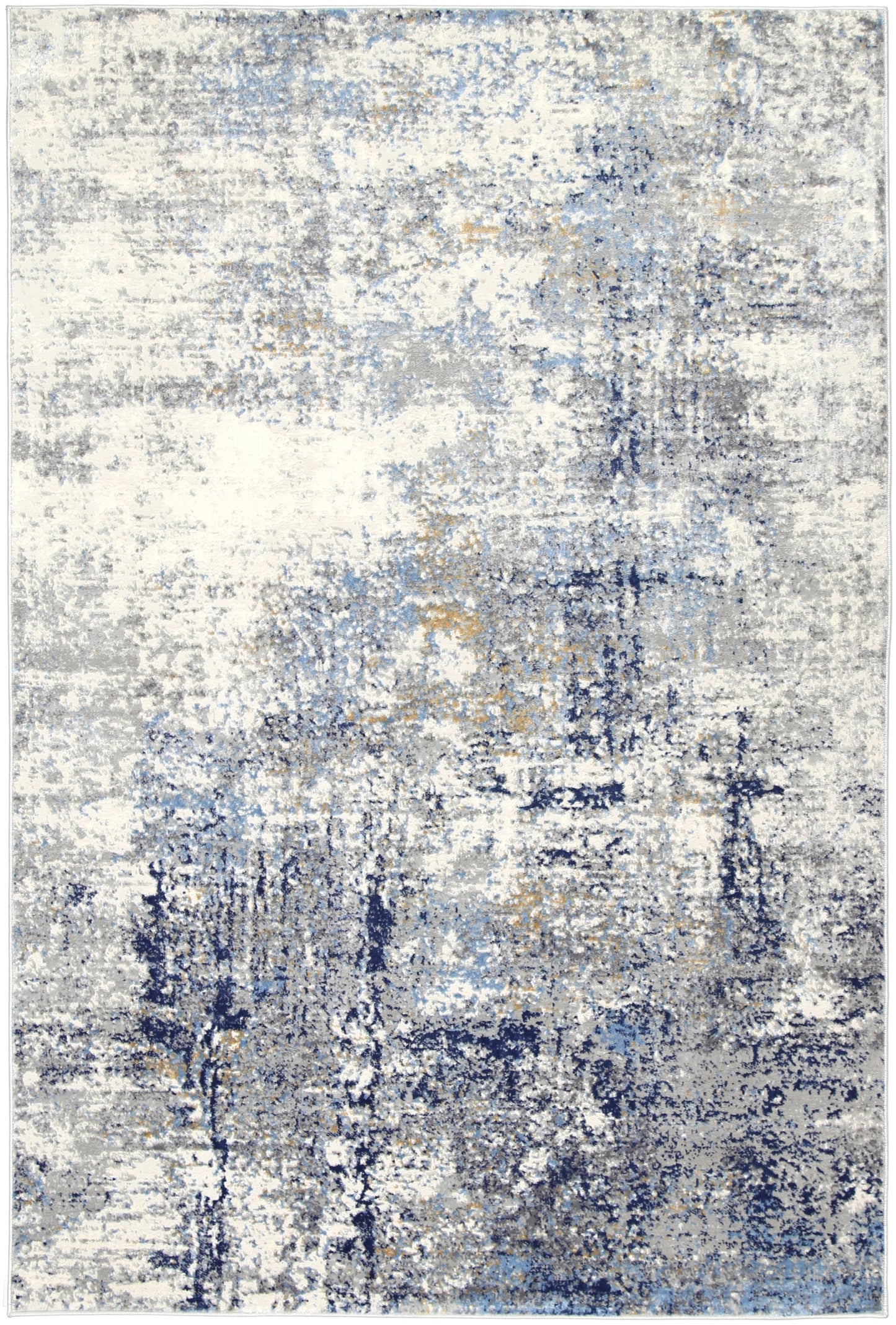 Amelia Navy Blue Modern Rug