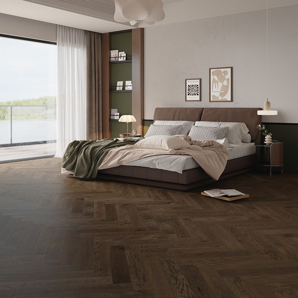 InVogue Kohle Euro Oak Herringbone 15/3mm (Price sqm)