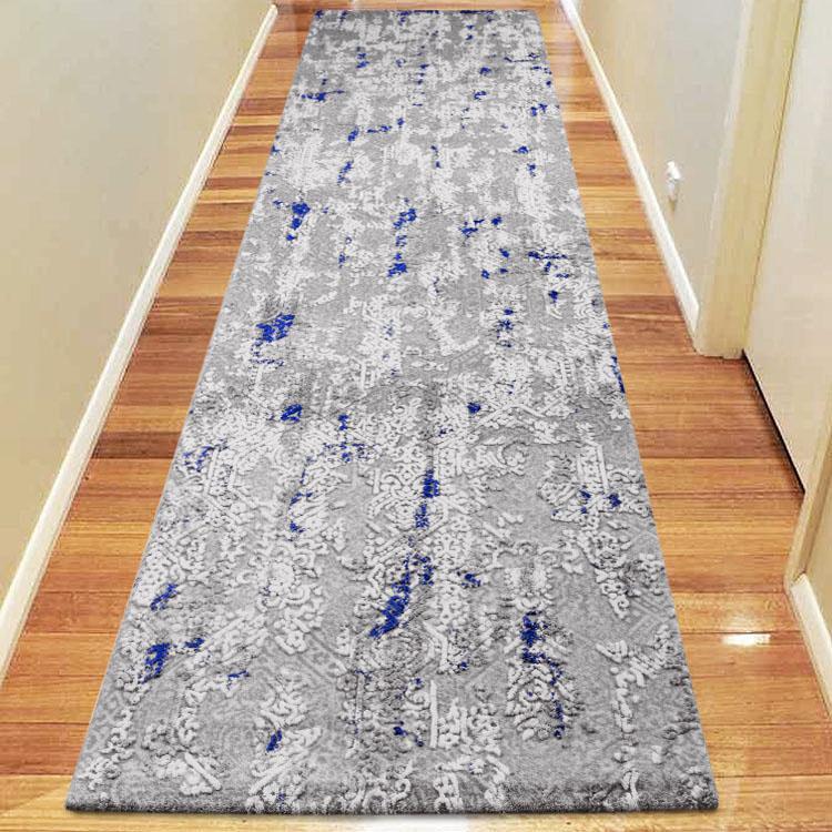 Maxim 8606 Blue Hallway Runner – InVogue Rugs and Flooring Box Hill
