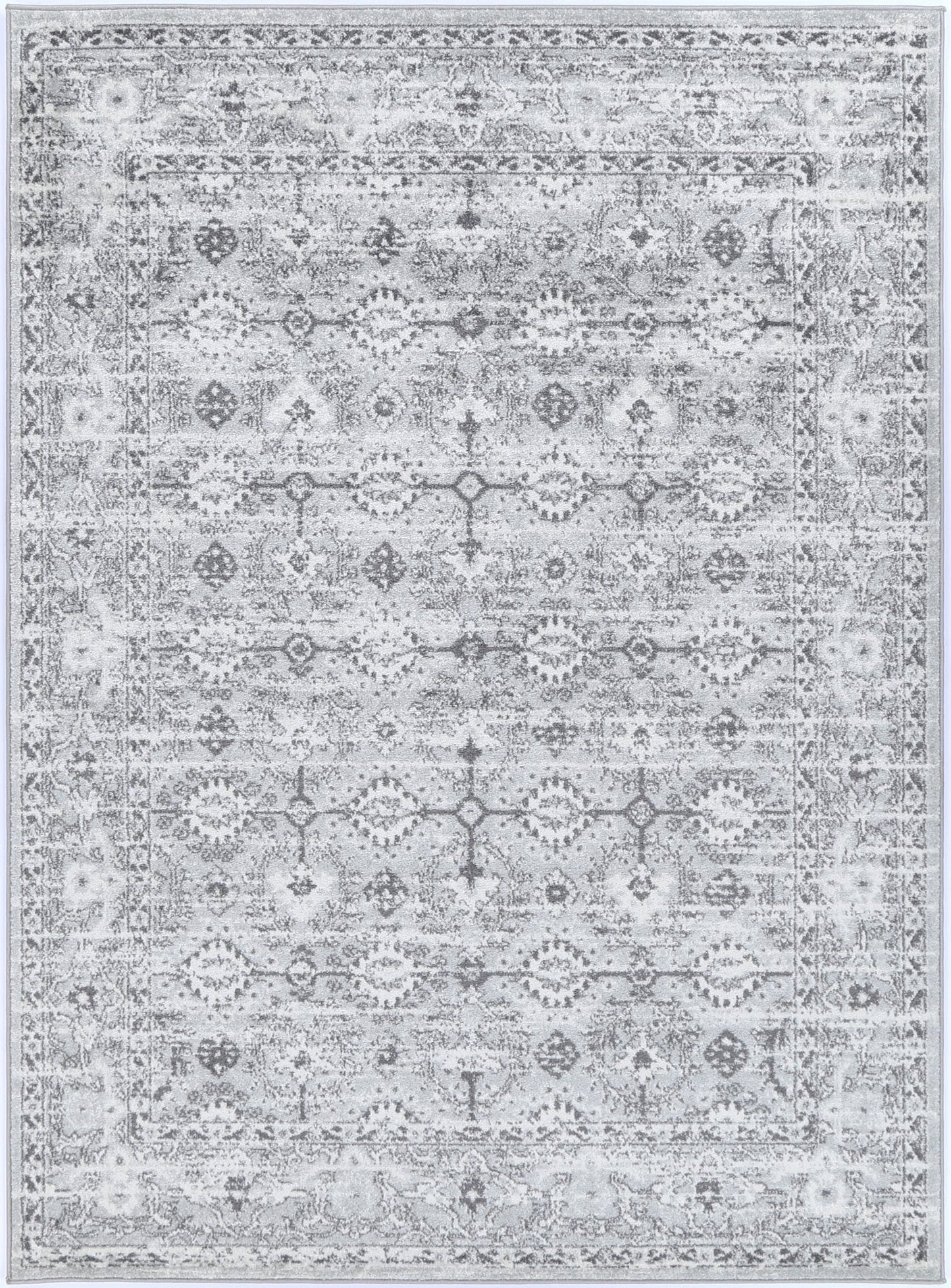 Ligures Grey White Ancient Rug
