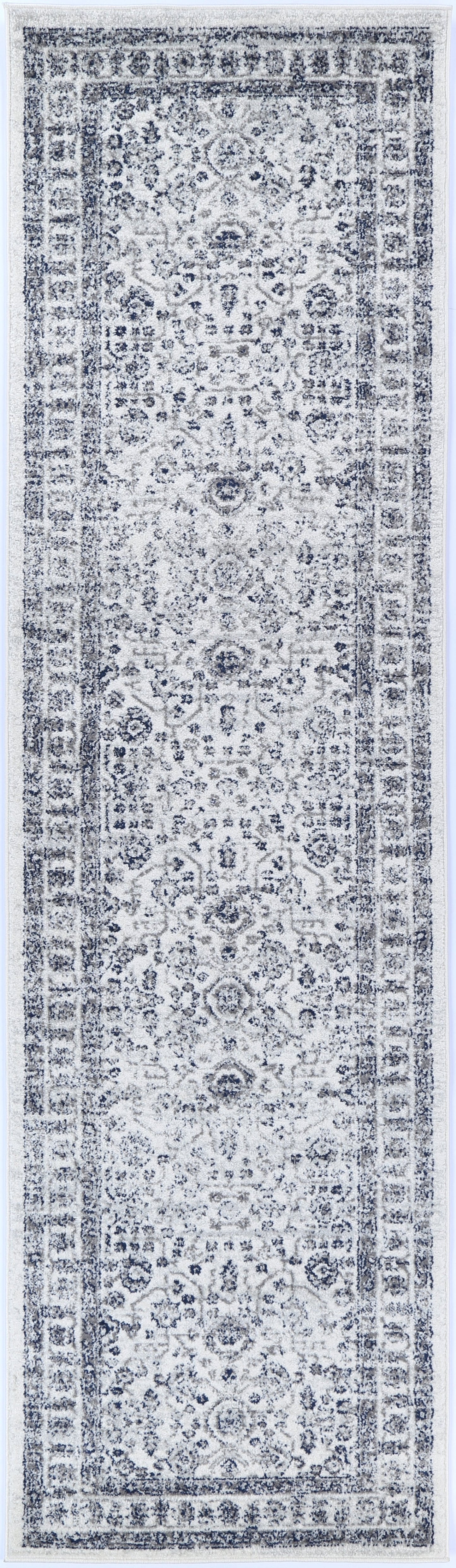 Ligures Navy Cream Traditional Rug