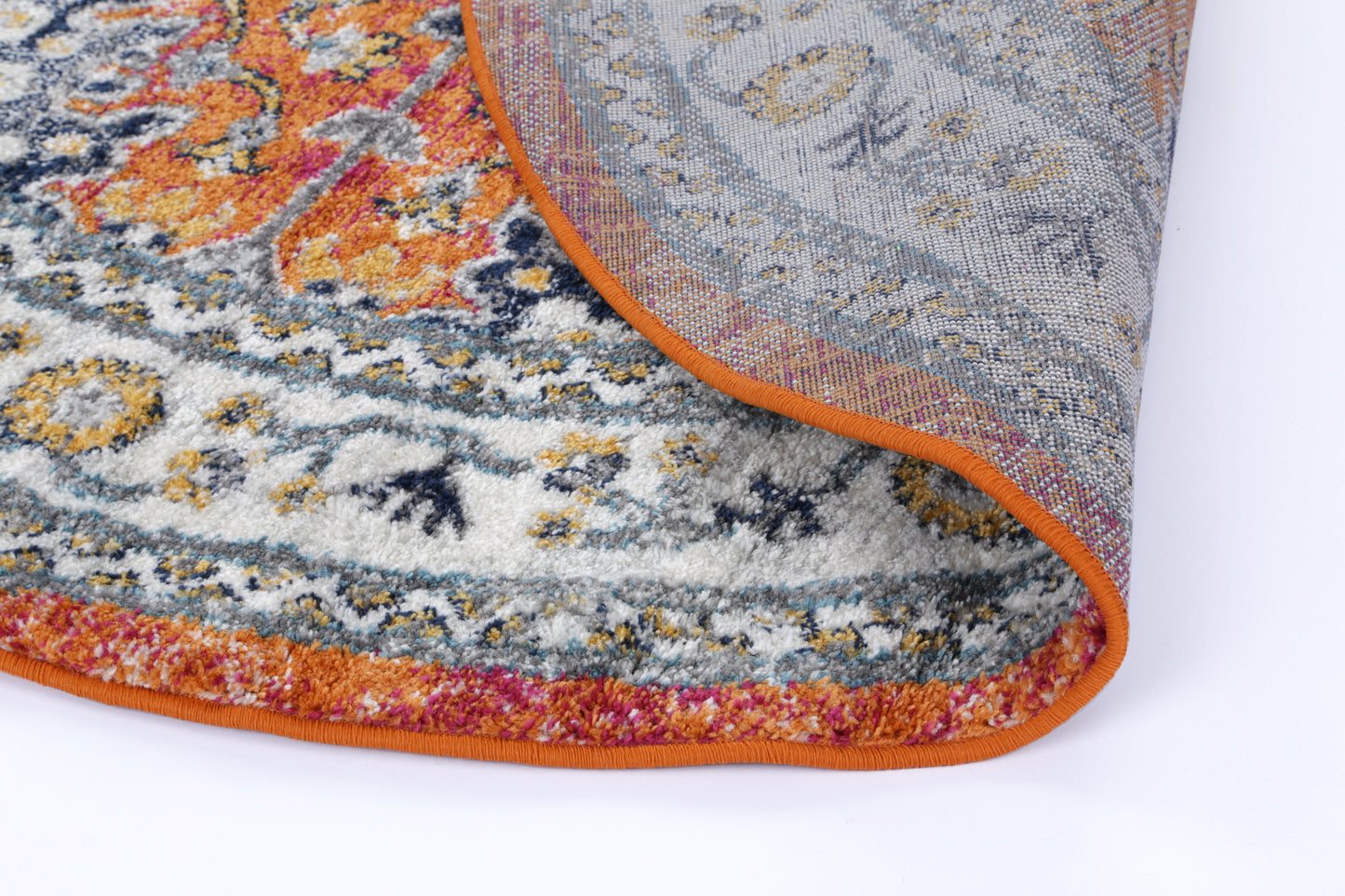 Ligures Rust Multi Traditional Rug