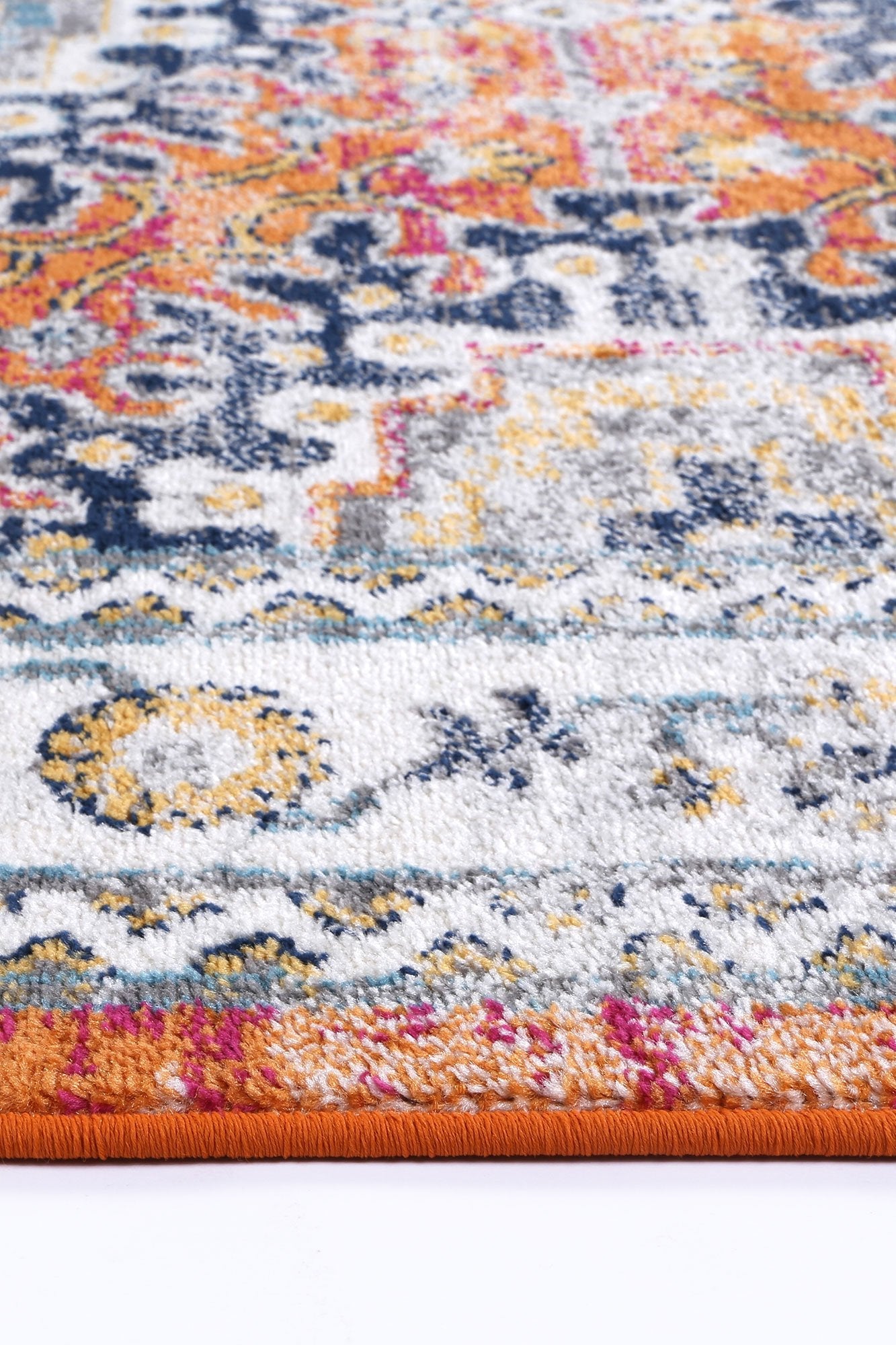 Ligures Rust Multi Traditional Rug
