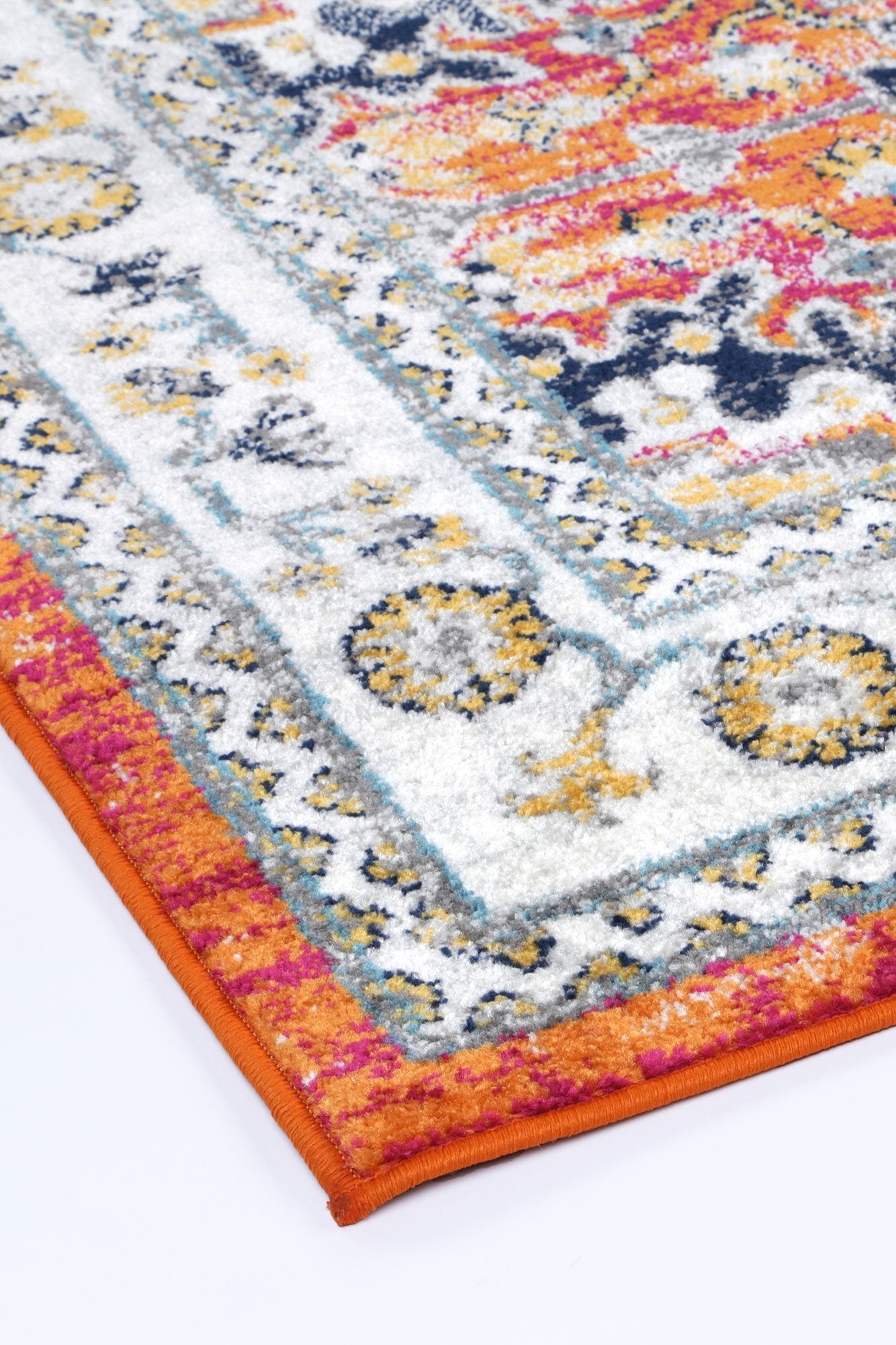 Ligures Rust Multi Traditional Rug