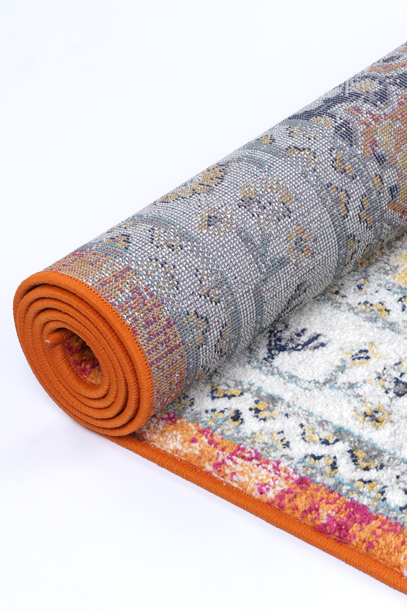 Ligures Rust Multi Traditional Rug