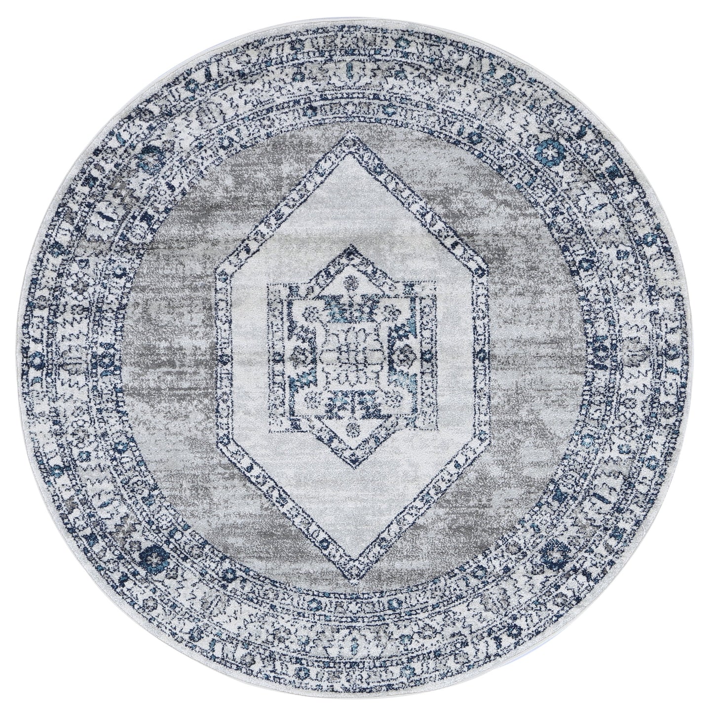 Ligures Navy Cream Ancient Rug