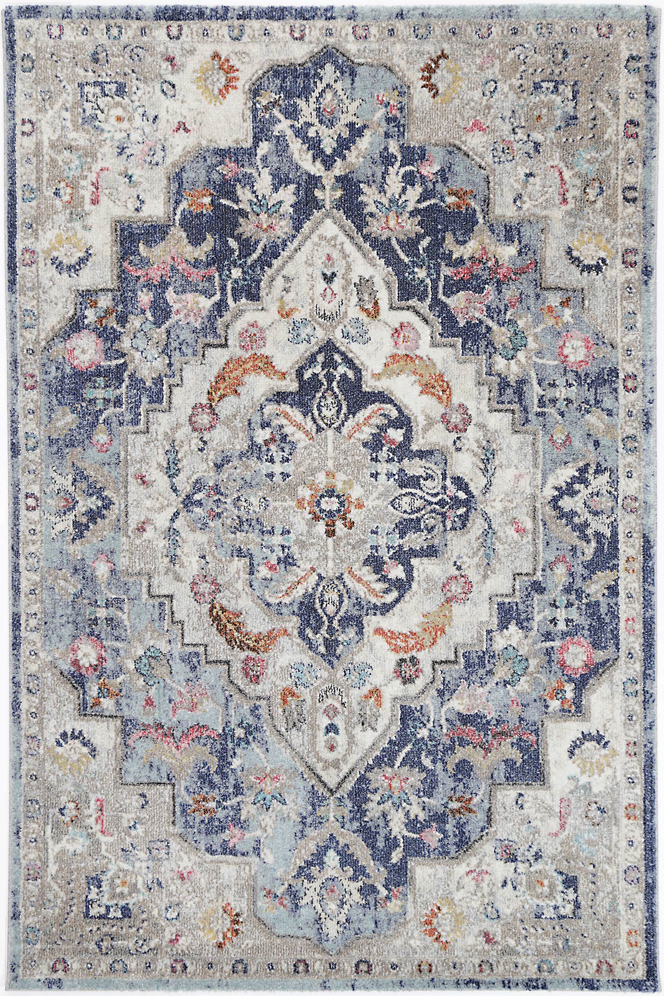 Green Navy Multi Rug Salsa Alexander Transitional Navy Multi Rug – InVogue Rugs and Flooring ...
